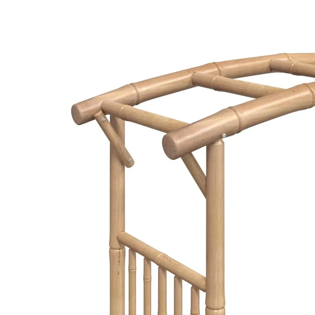 Bamboo Garden Arch Weather-Resistant 118 cm W x 40 cm D x 187 cm H Outdoor Trellis for Climbing Plants and Roses