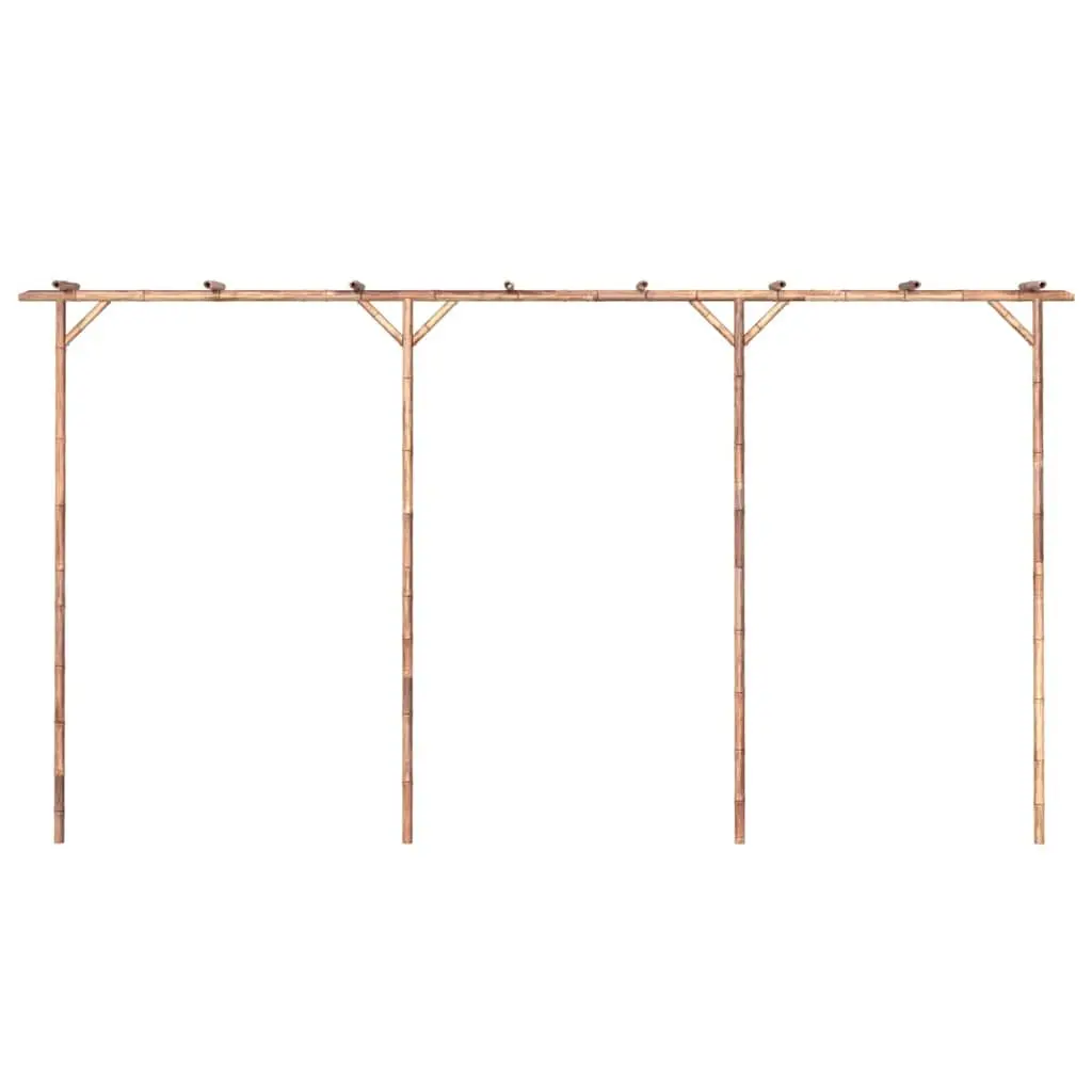 Bamboo Garden Pergola Farmhouse Style 385L x 40W x 205H cm