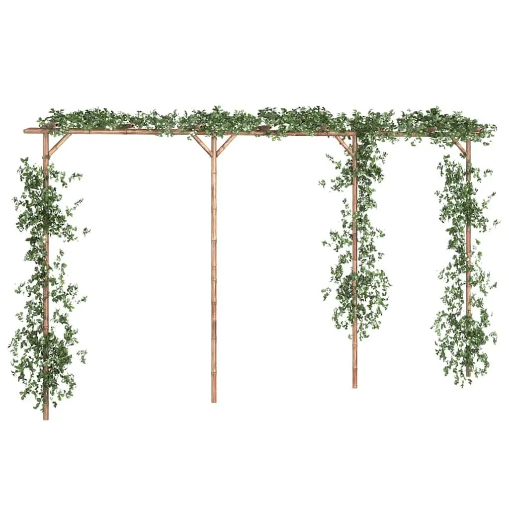 Bamboo Garden Pergola Farmhouse Style 385L x 40W x 205H cm