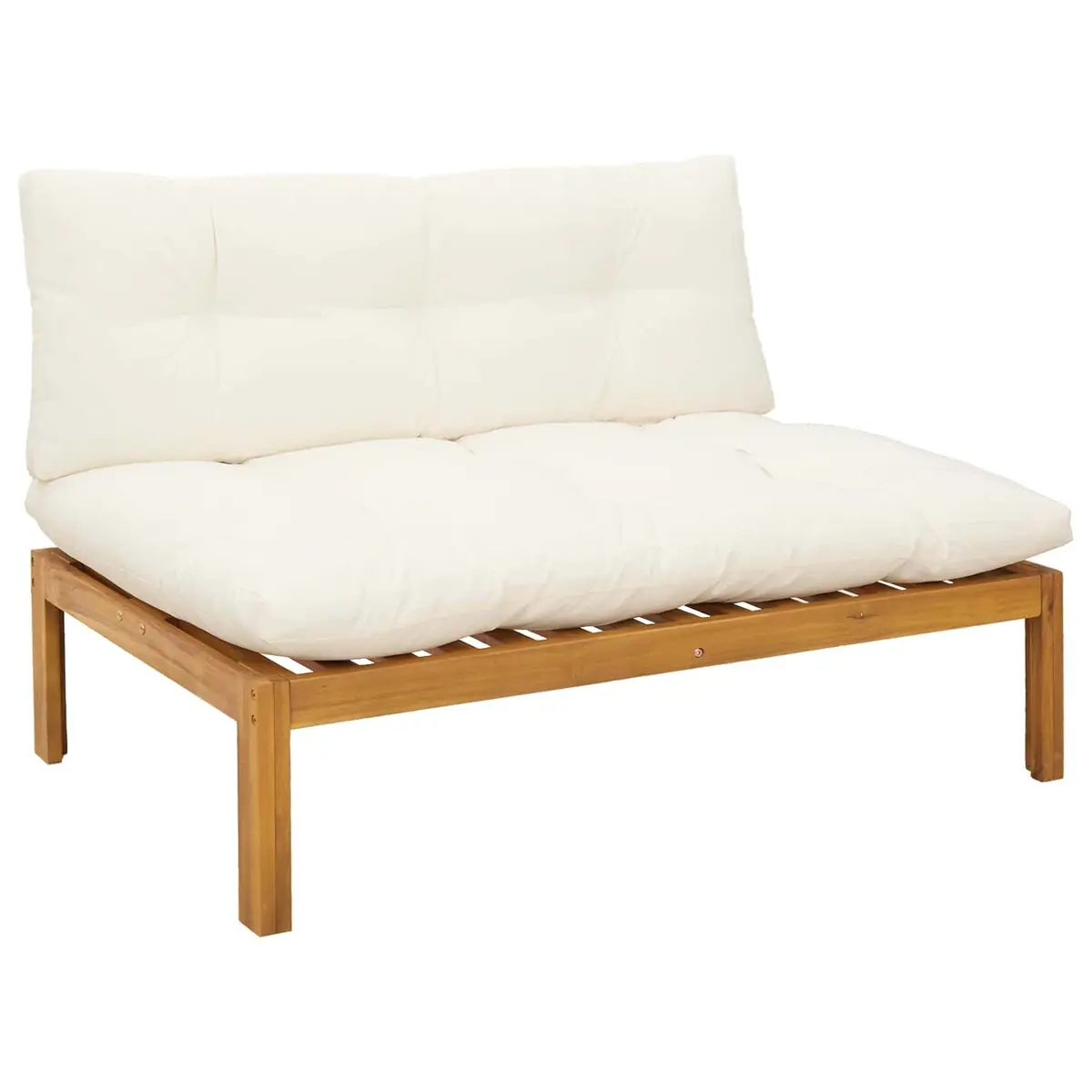 Outdoor Sectional Sofa 4 Piece Pallet Garden Lounge Set Corner Seating with