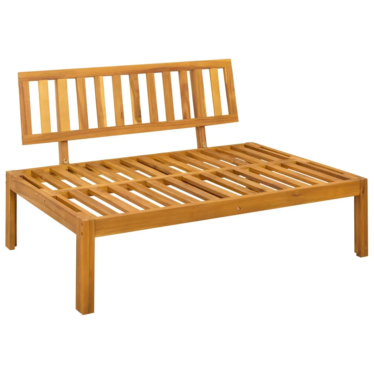 Garden Pallet Sofa Set Corner Outdoor Sectional 6 Piece with Table