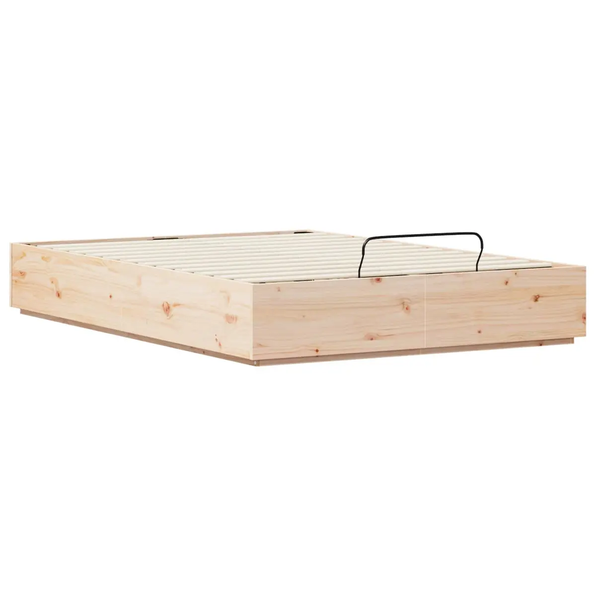 Ottoman Bed Frame with Storage in Solid Pine 135 x 190 cm