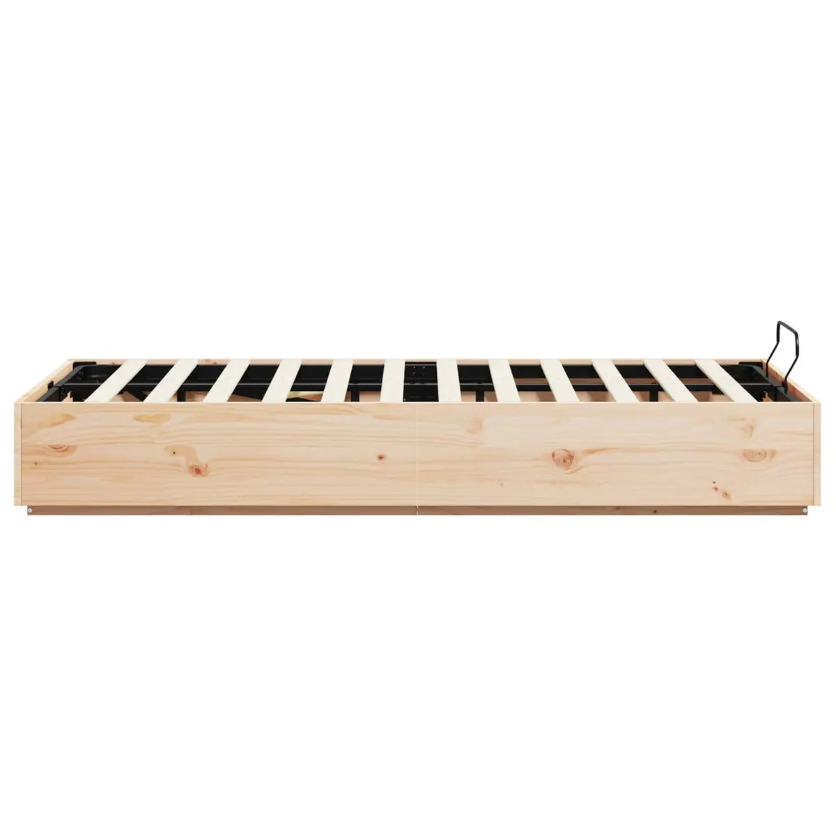 Ottoman Bed Frame with Storage in Solid Pine 135 x 190 cm
