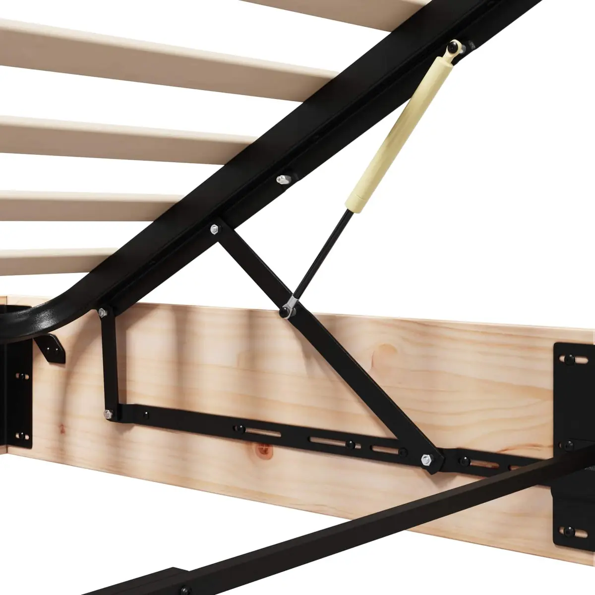 Ottoman Bed Frame Modern Brown 150 x 200 cm with Storage