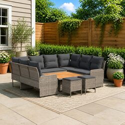 Your New 8-Piece Sofa Set with Cushions Awaits