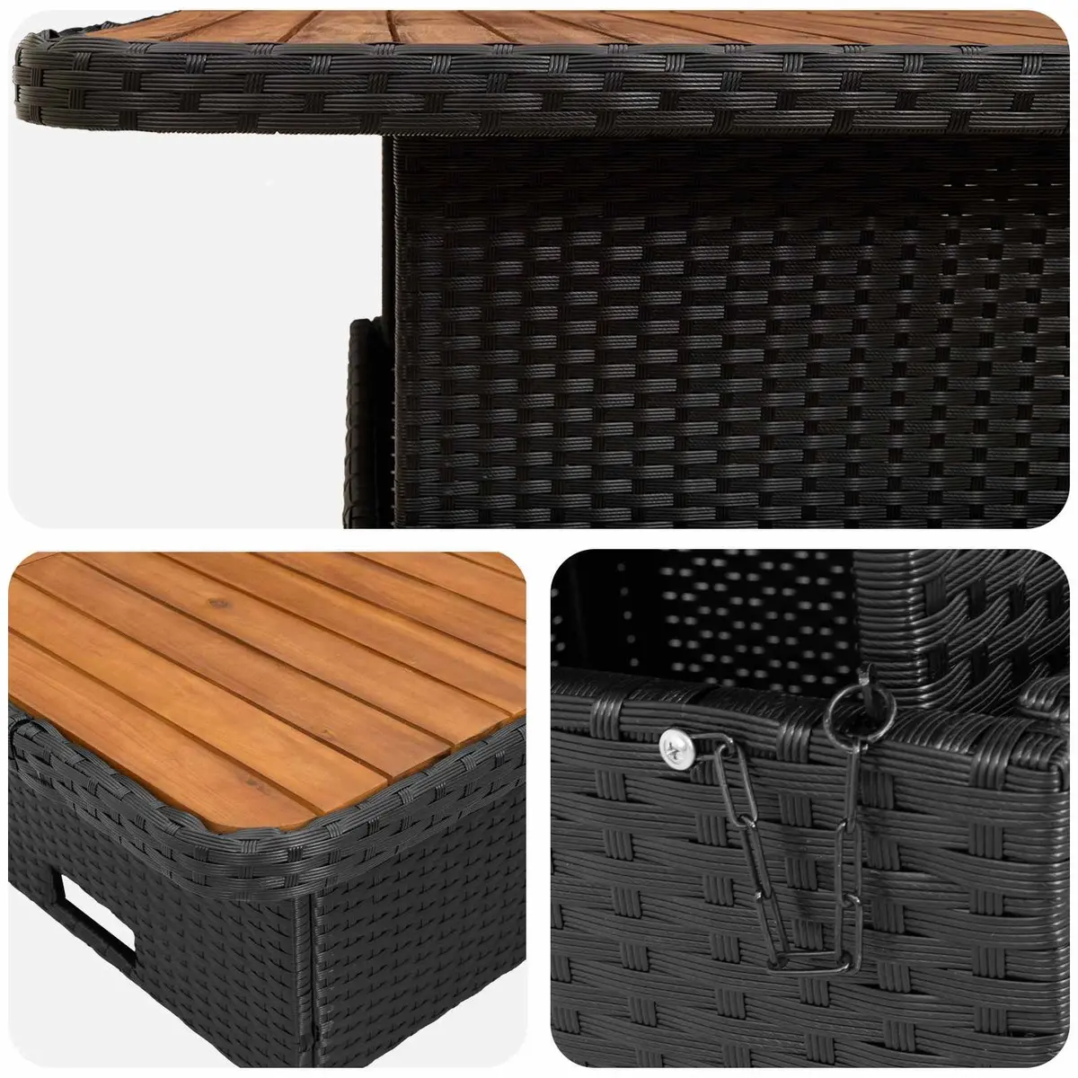 5 Piece Rattan Sofa Set
