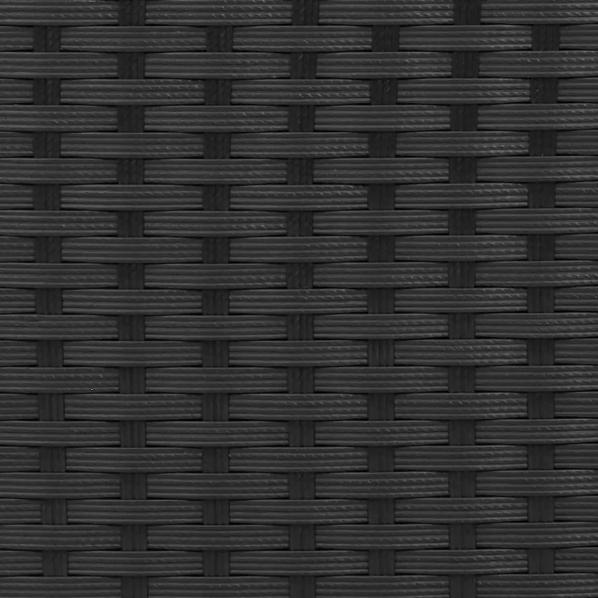 Outdoor Dining Set Adjustable Black Poly Rattan 3 Pieces
