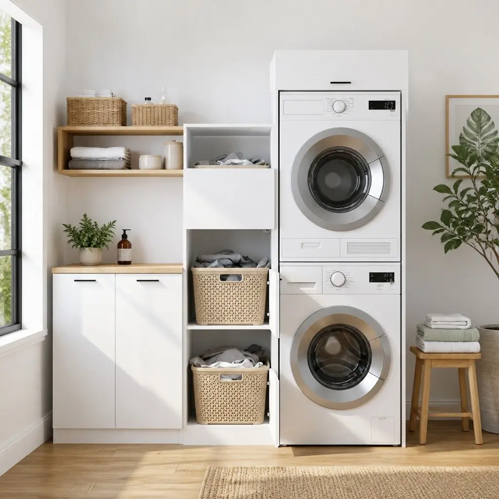 Laundry Cabinet Set for Space Efficiency