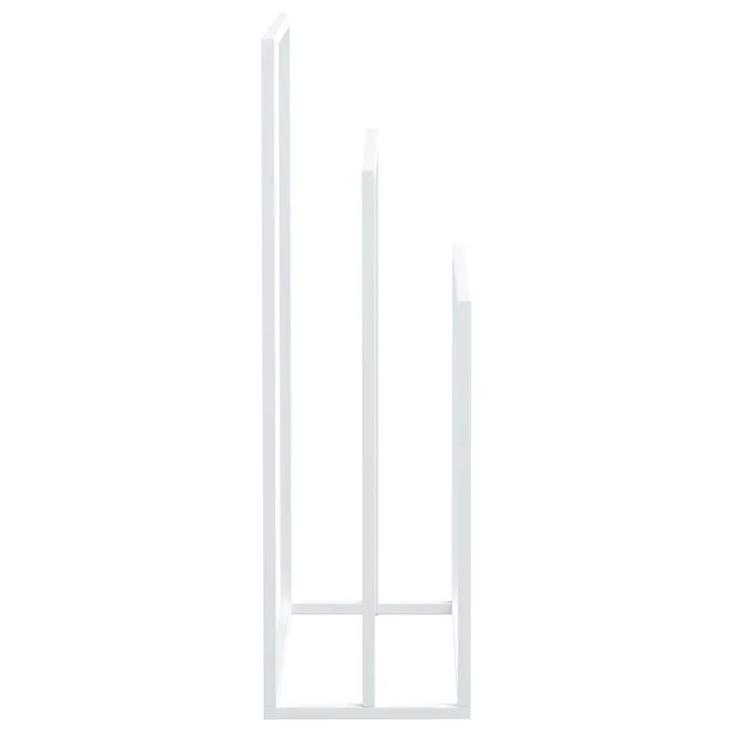 Freestanding Towel Rack 3 Tier White Iron Bathroom Storage Holder