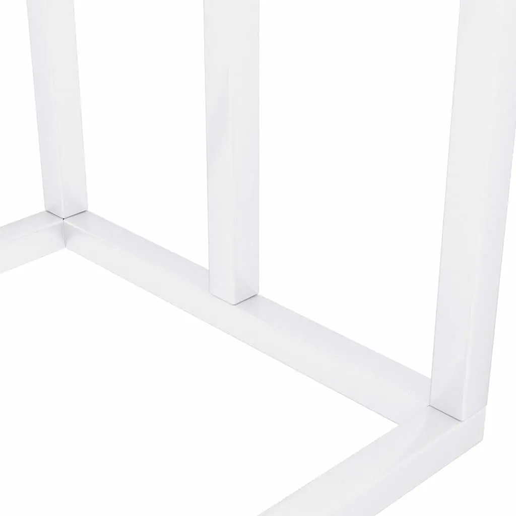 Freestanding Towel Rack 3 Tier White Iron Bathroom Storage Holder