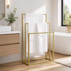 You’ll Love This Gold Iron 3 Tier Towel Rack for Your Bathroom
