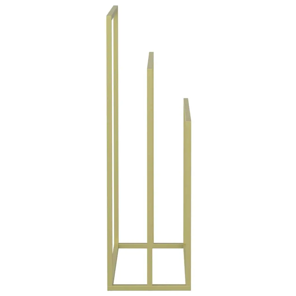 Freestanding Towel Rack 3 Tier Iron Gold Bathroom Storage Holder Stand Organiser