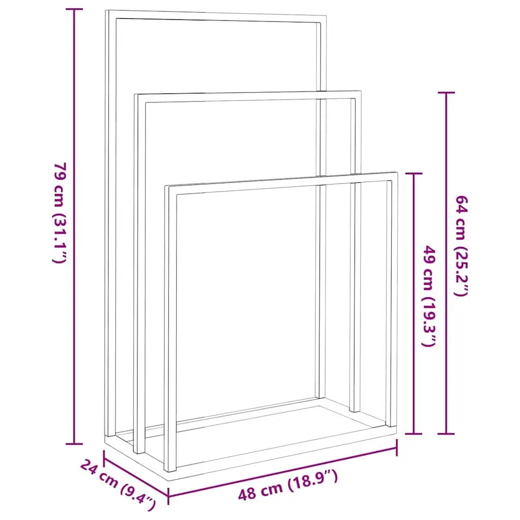 Freestanding Towel Rack 3 Tier Iron Gold Bathroom Storage Holder Stand Organiser