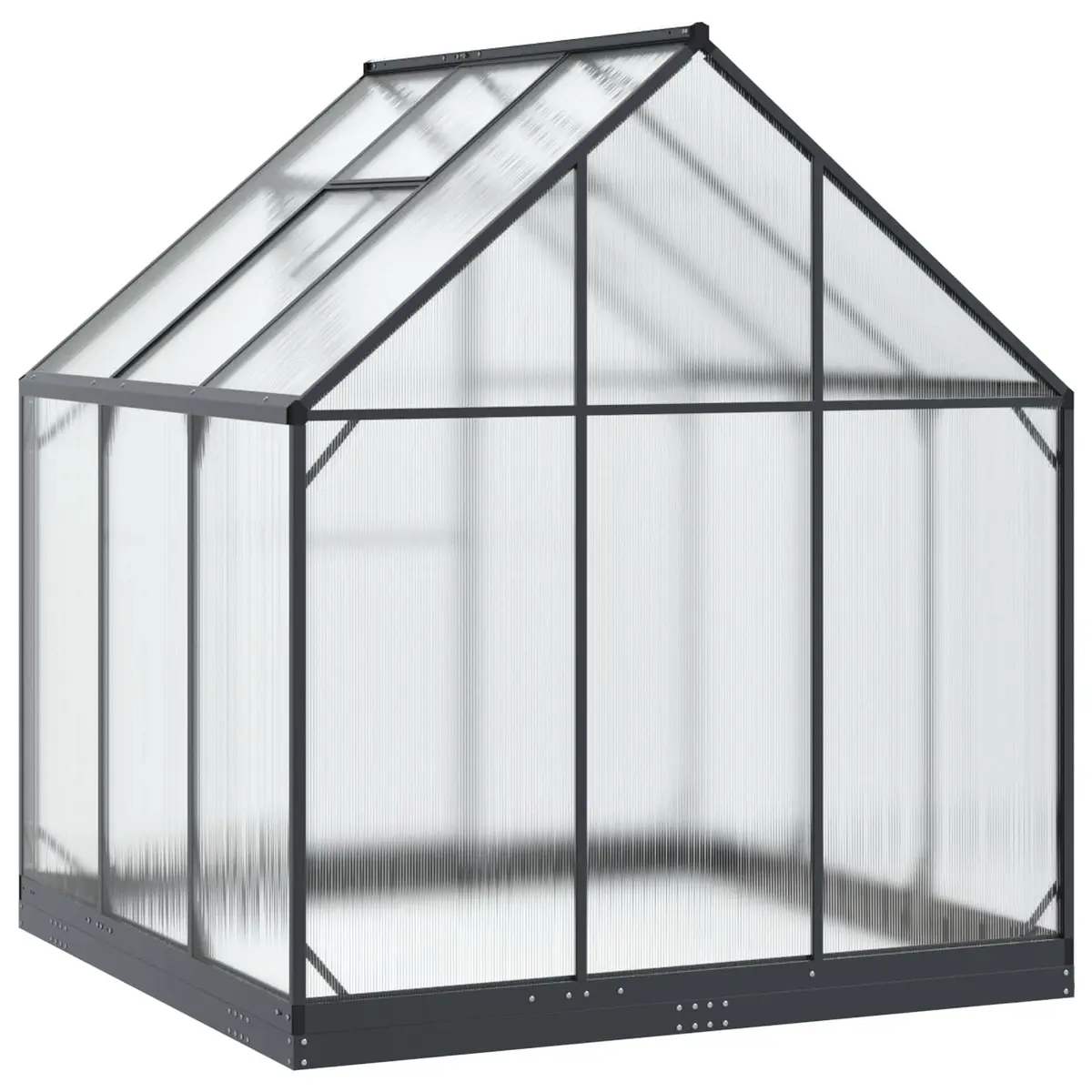 Garden Greenhouse Tunnel Door Anthracite Adjustable Height 183.5cm Structure
