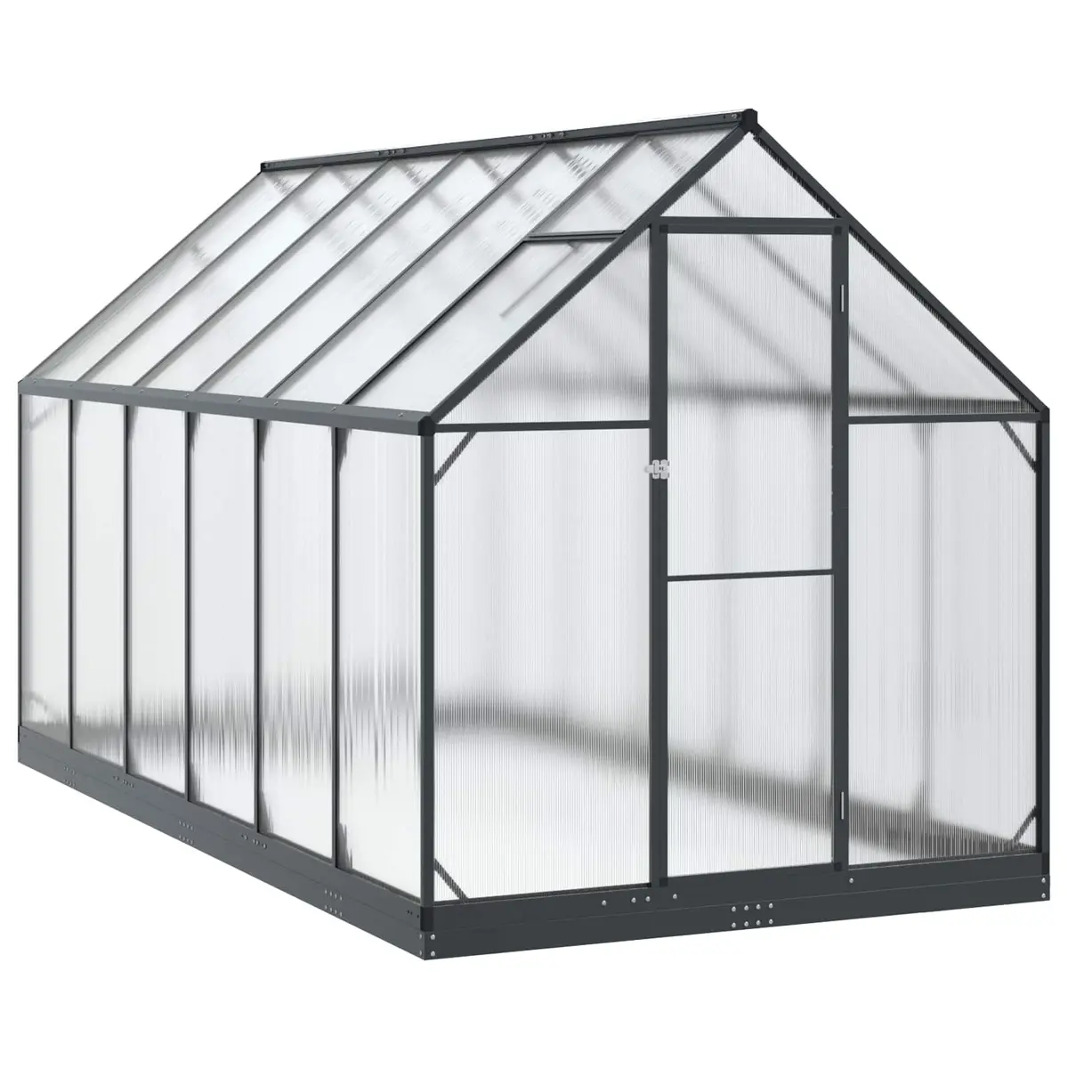 Tunnel Greenhouse Portable Anthracite Adjustable Height for Outdoor Plant Growth