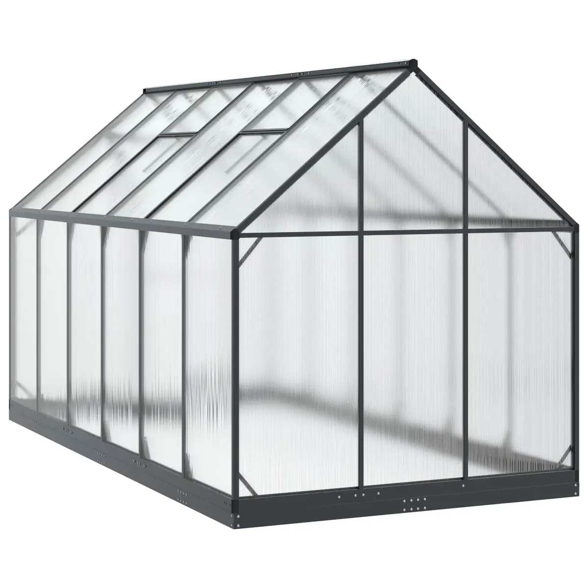 Tunnel Greenhouse Portable Anthracite Adjustable Height for Outdoor Plant Growth
