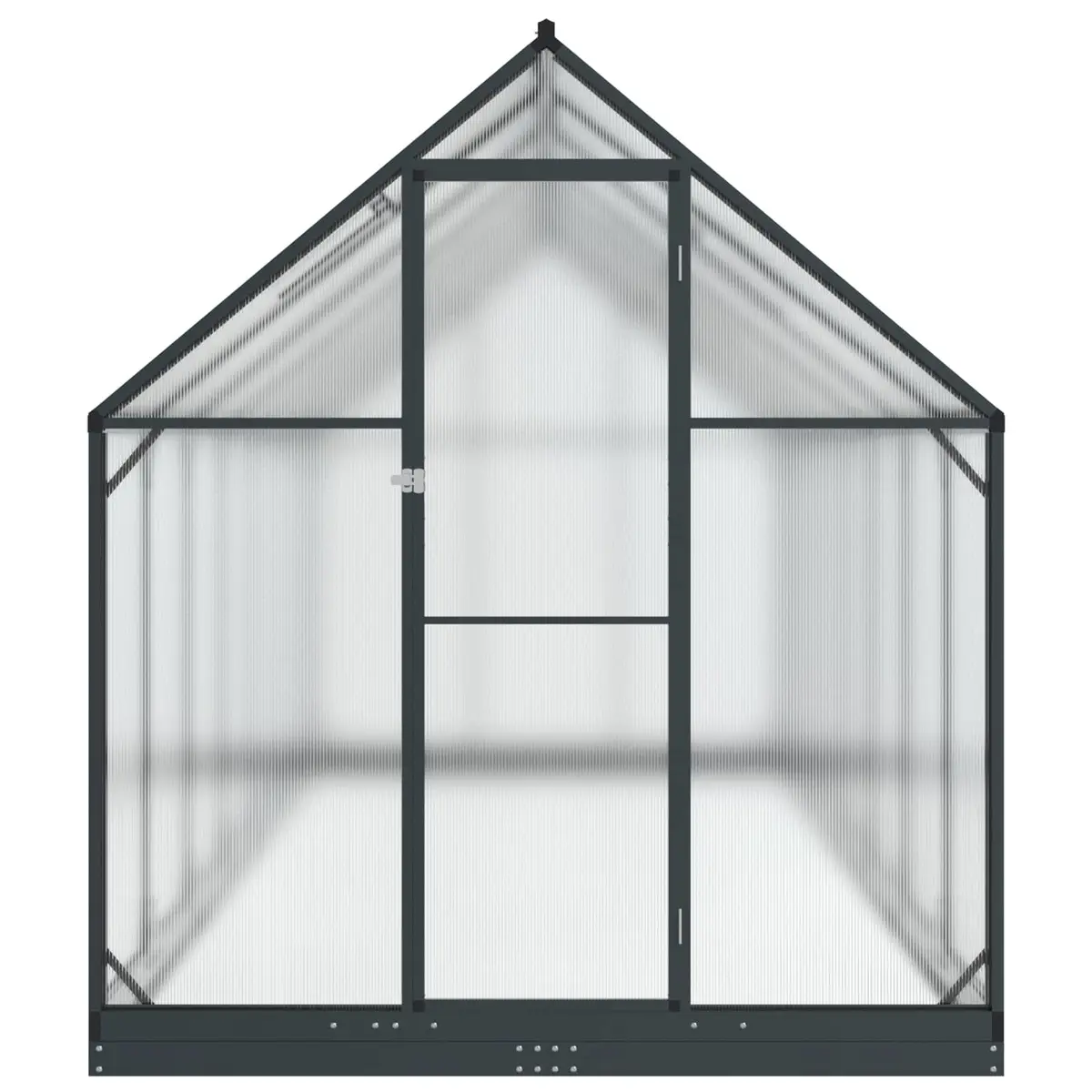 Garden Greenhouse Tunnel Adjustable Height Anthracite Weather-Resistant 183.5 x 423.5 x 207 cm