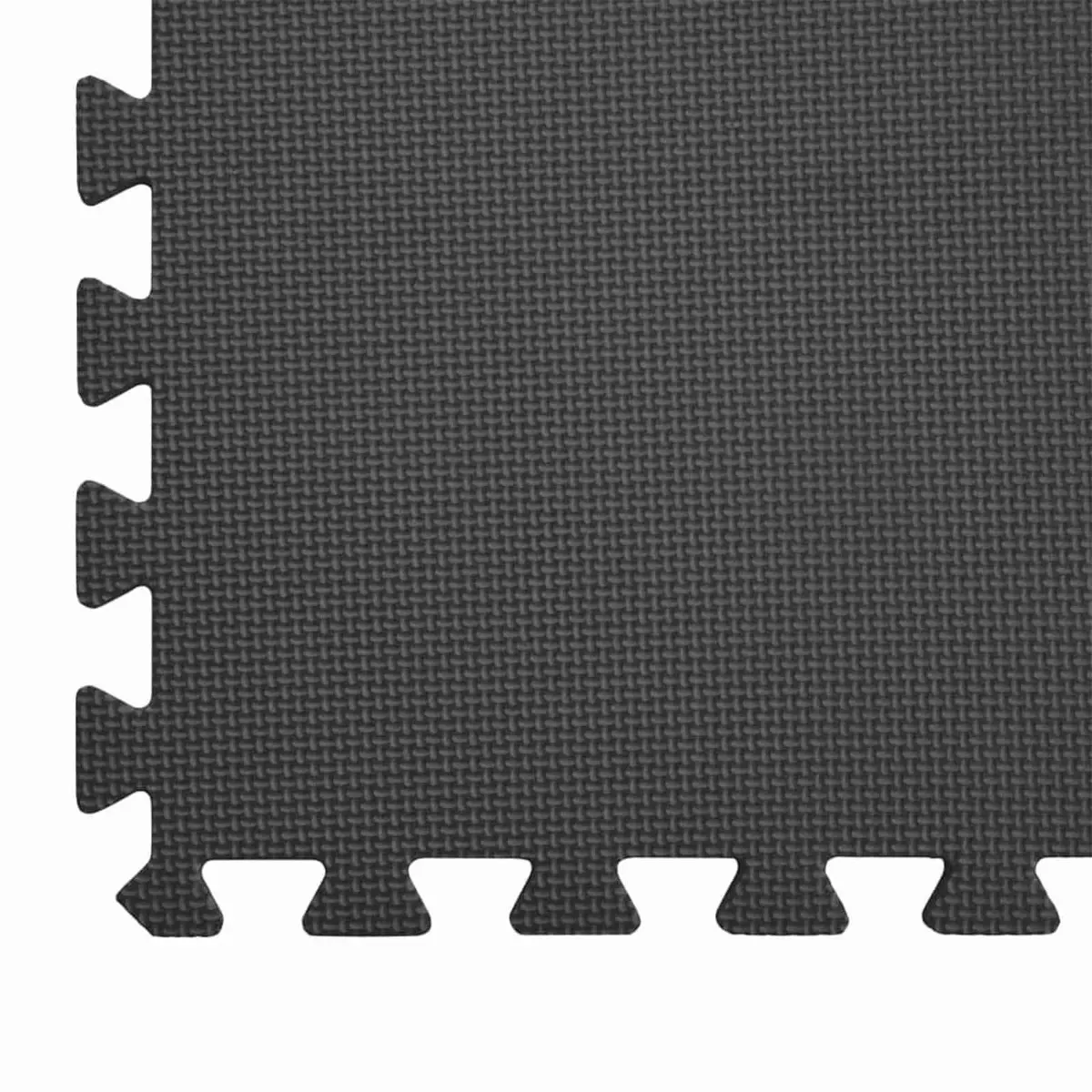 Pool Ground Mat Modular Interlocking Tiles Black EVA Foam 6 Piece