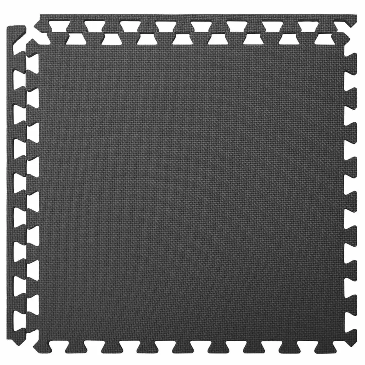 Pool Ground Mat Modular Interlocking Tiles Black EVA Foam 6 Piece