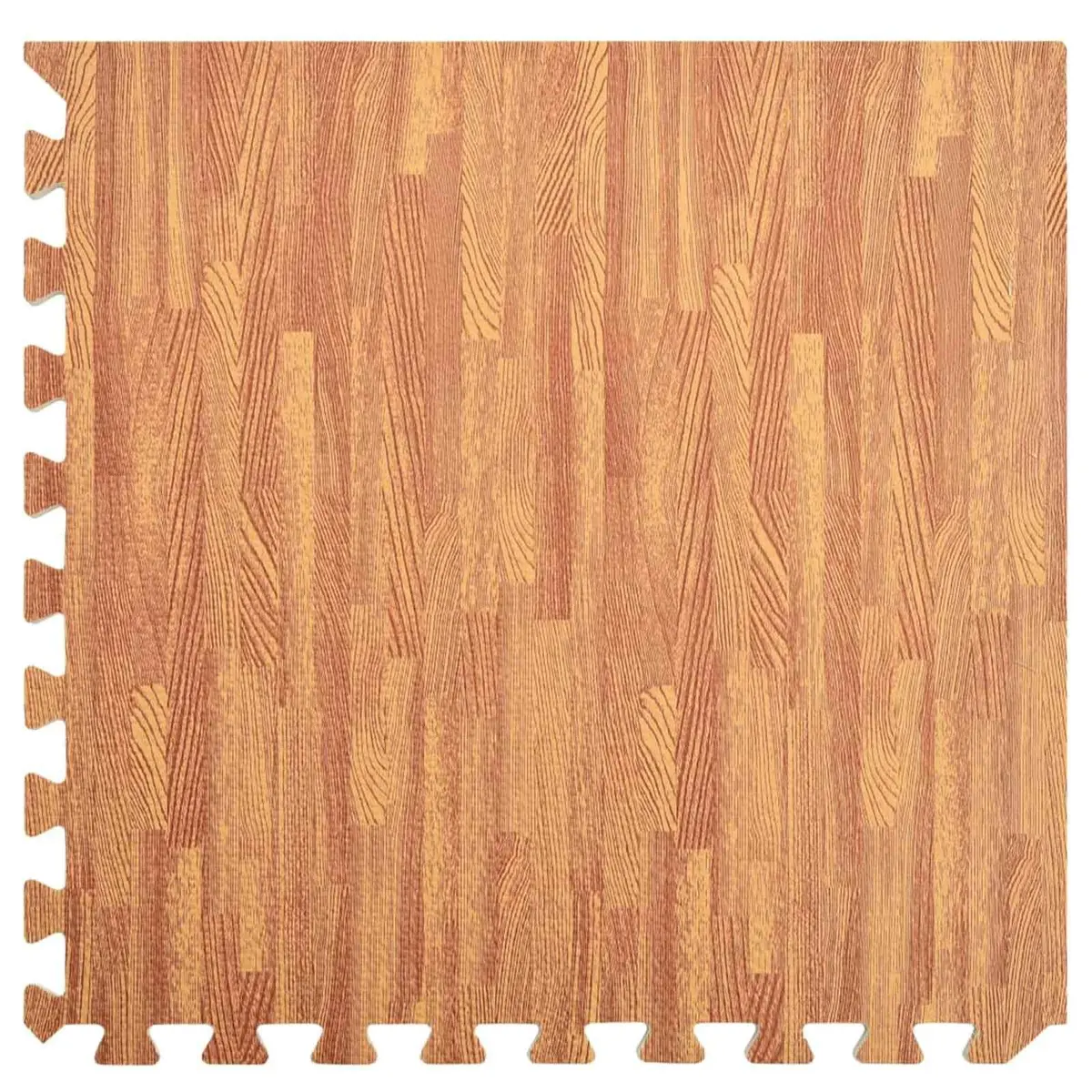 Pool Ground Mat EVA Foam Brown Modular Non-Slip 6 Pieces