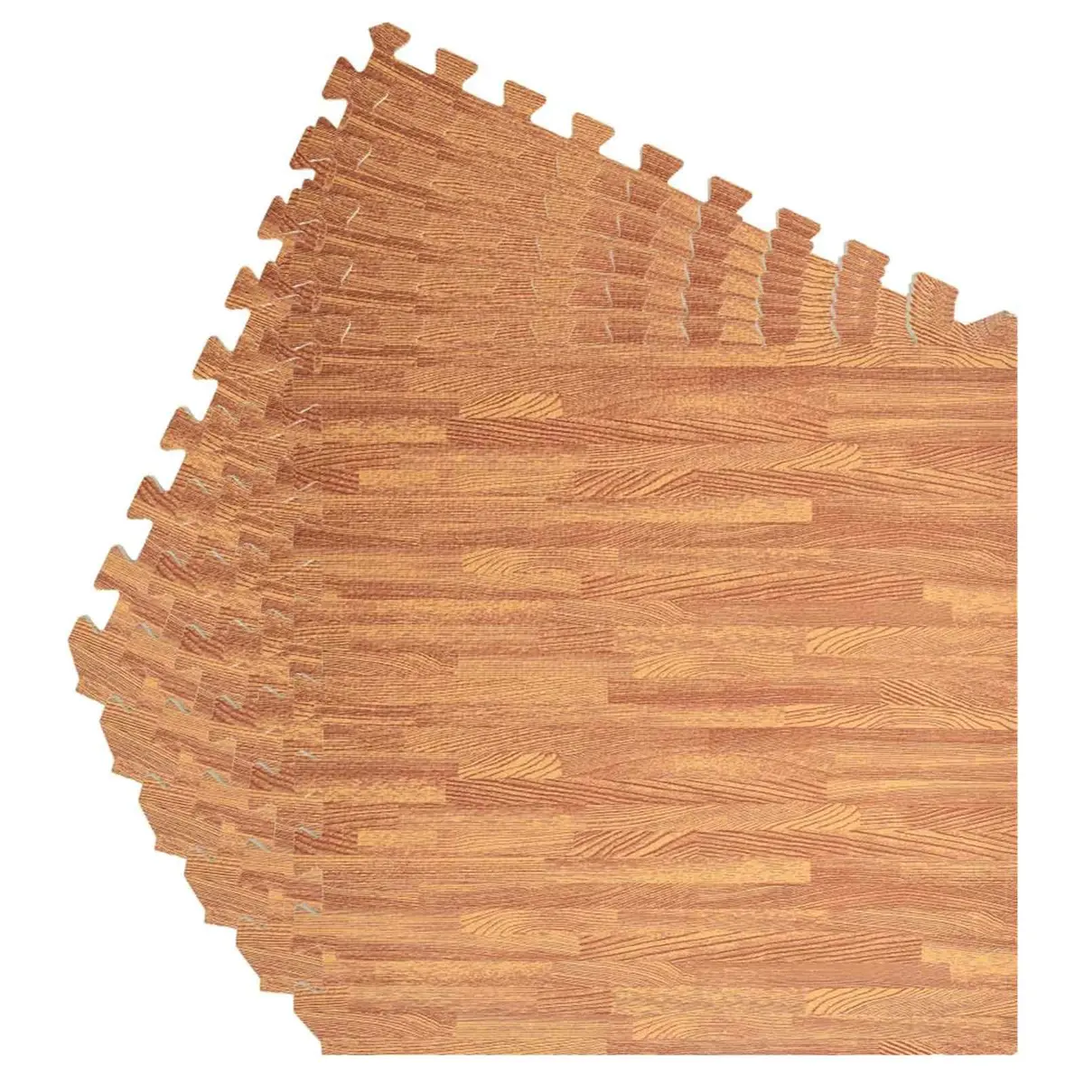 Pool Ground Mat EVA Foam Brown Modular Non-Slip 6 Pieces