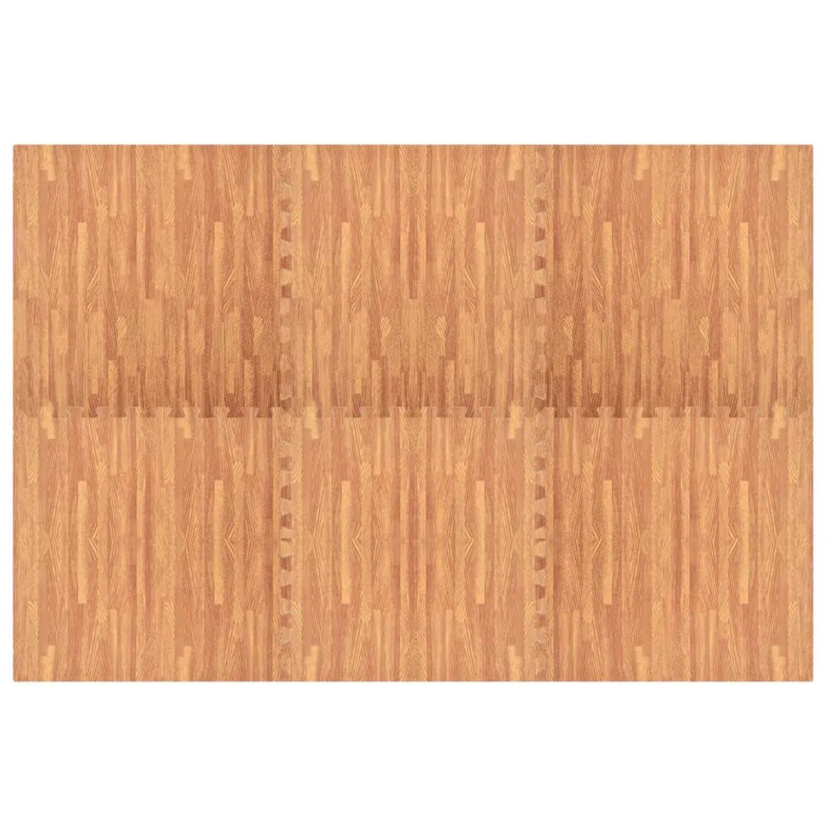Pool Ground Mat EVA Foam Brown Modular Non-Slip 6 Pieces