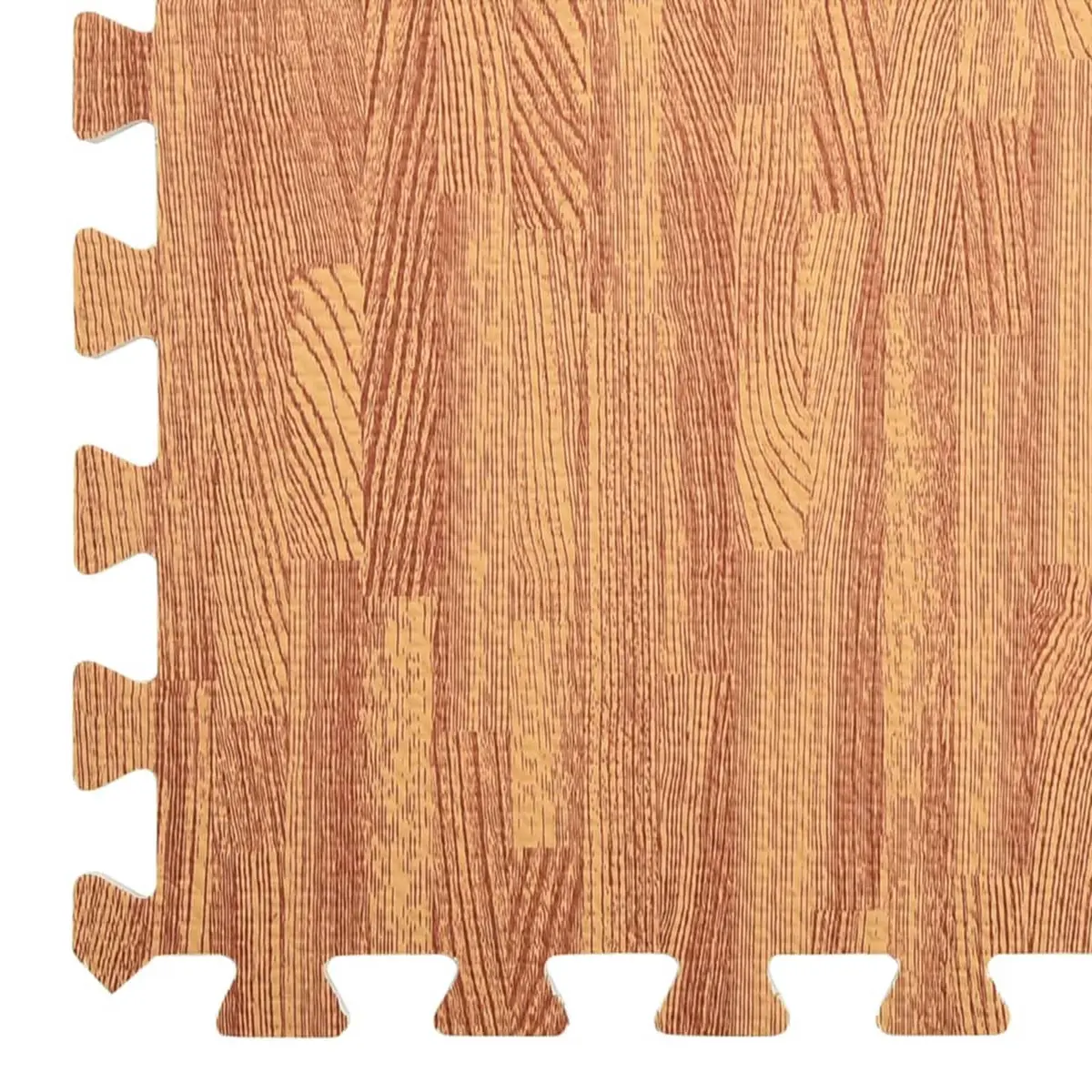 Pool Ground Mat EVA Foam Brown Modular Non-Slip 6 Pieces