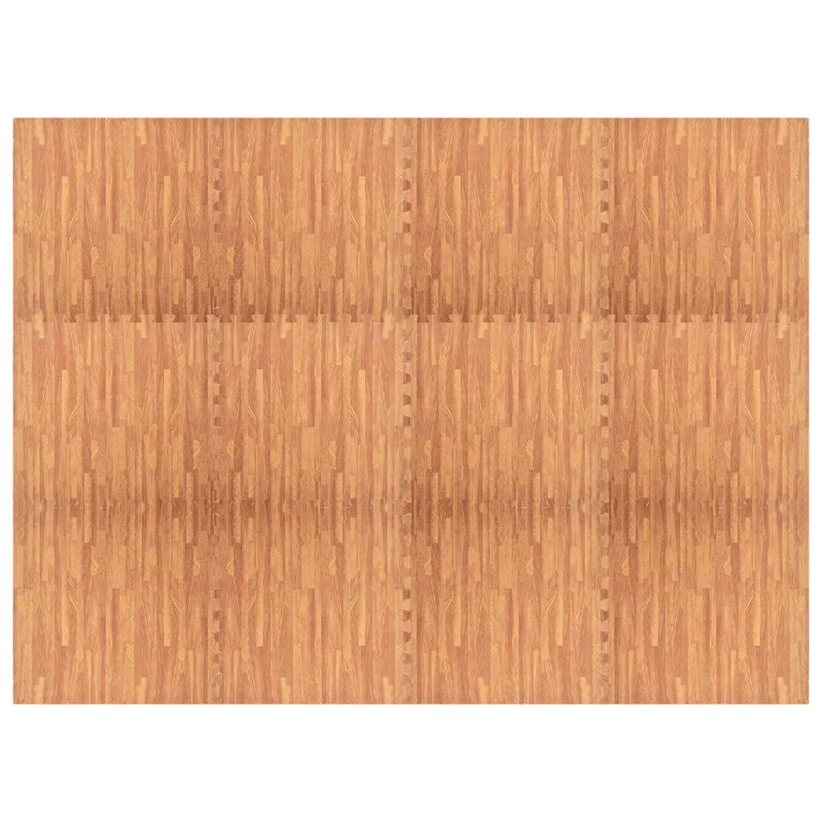 Pool Ground Mat Modular Interlocking Brown EVA Foam 12 Pieces