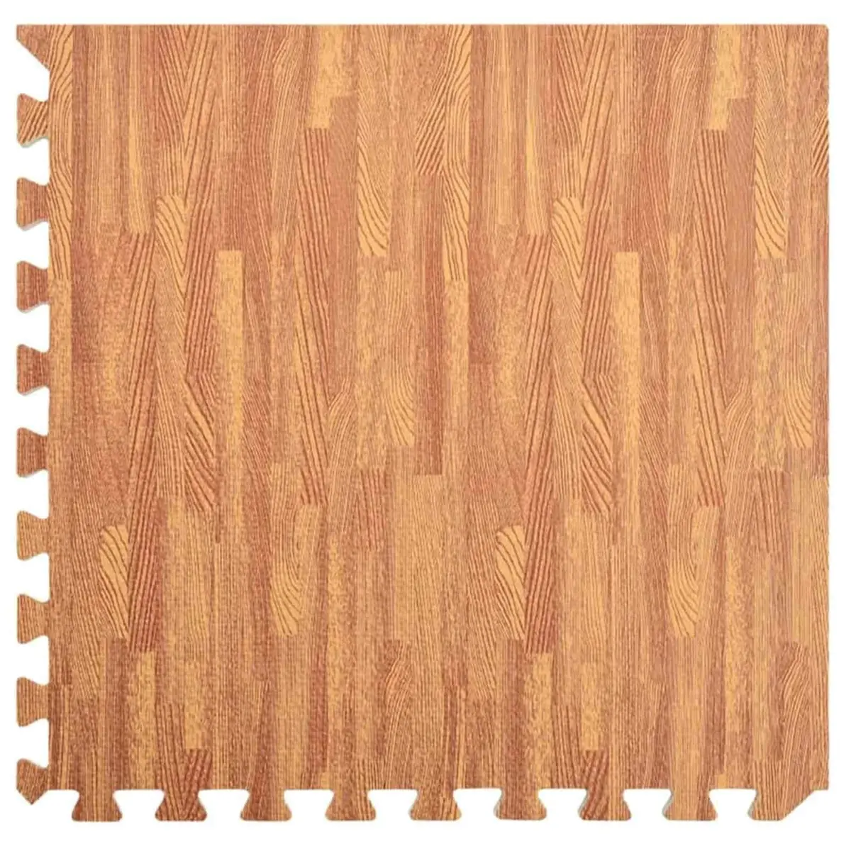 Pool Ground Mat Modular Interlocking Brown EVA Foam 12 Pieces