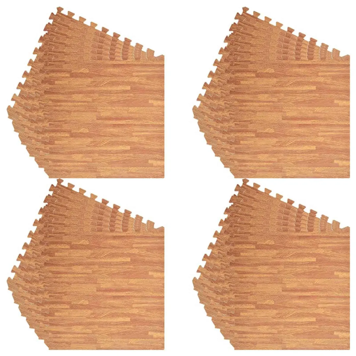 Pool Ground Mat EVA Foam Modular Interlocking Tiles Brown 24 Piece