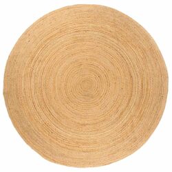 Your New Favorite Beige Jute Area Rug 180cm Round