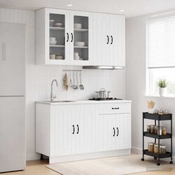 Your New 4 Piece High Gloss White Kitchen Unit Awaits