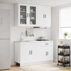 Your New 4 Piece High Gloss White Kitchen Unit Awaits