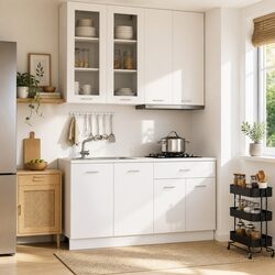 Your Friendly 4-Piece Kitchen Unit - Engineered Wood Set