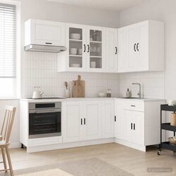 Your New 8-Piece High Gloss White Kitchen Organizer