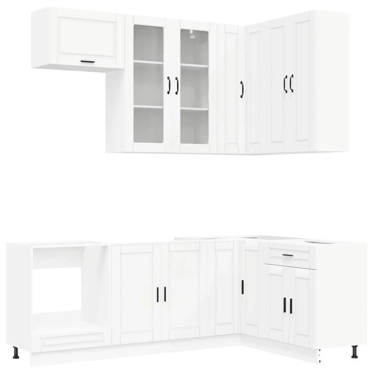 8-Piece Kitchen Cabinet Unit