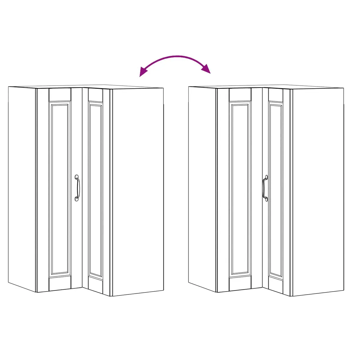 8-Piece Kitchen Cabinet Unit