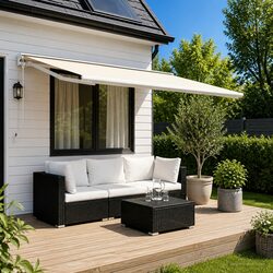 Your Ideal Cream Awning Fabric 400 x 300 cm for Relaxation