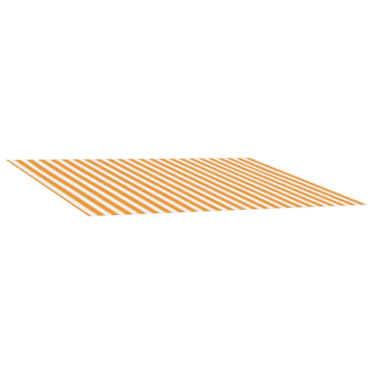 Awning Replacement Fabric UV Weather Resistant Yellow White 350 x 250 cm