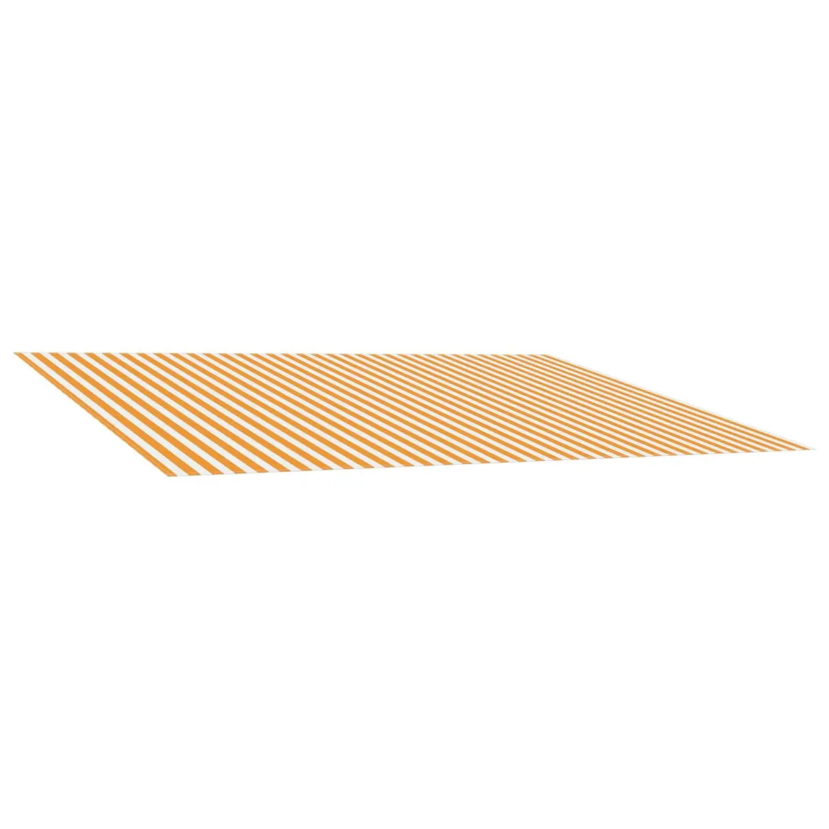 Awning Replacement Fabric Yellow White UV Resistant 400 x 350 cm Outdoor Shade Garden Terrace