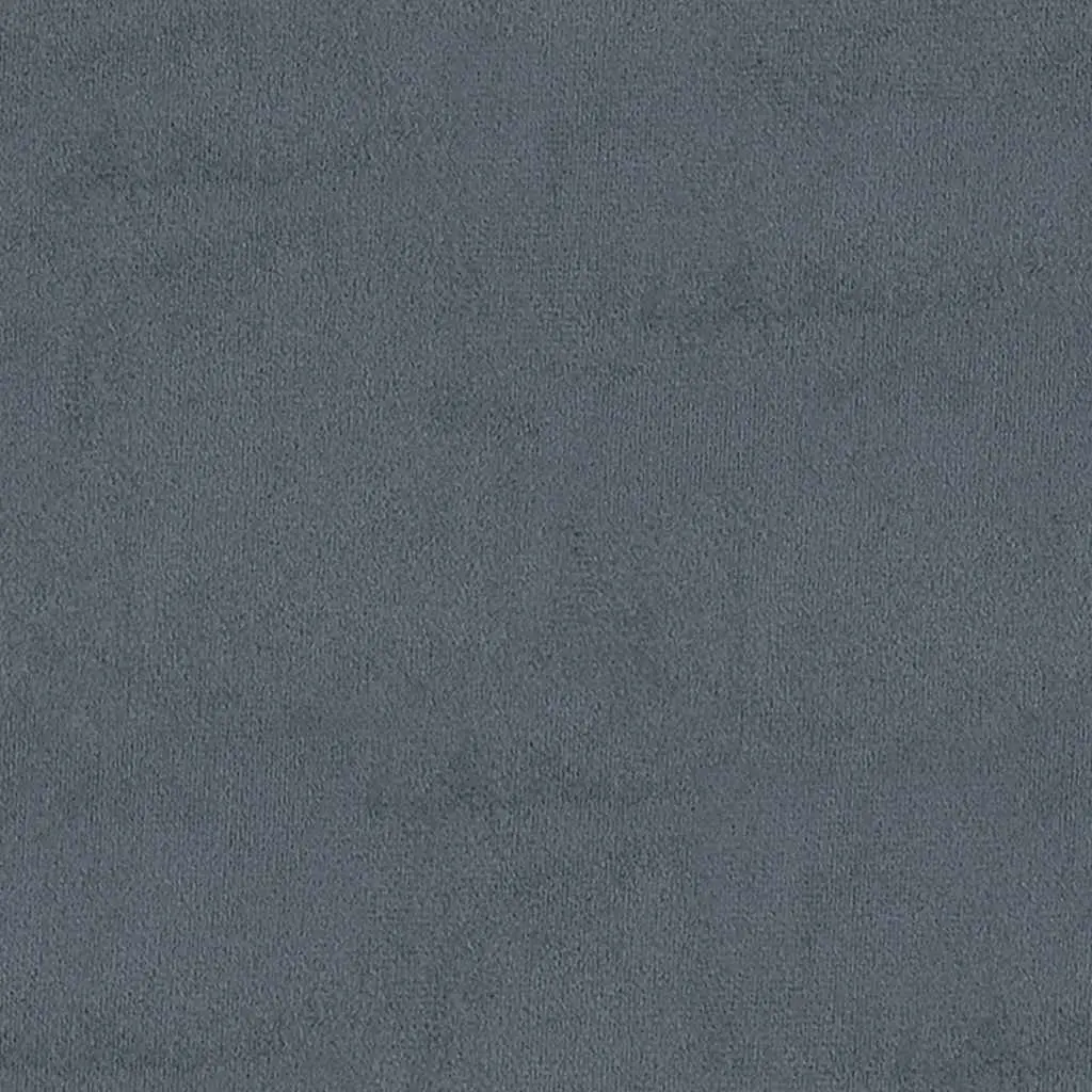 Bench Velvet Upholstery Dark Grey Tufted Seat Wooden Legs 110 x 40 x 70 cm