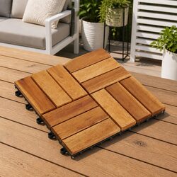 Enjoy the Warmth of Acacia Hardwood Decking Tiles