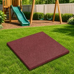 Your Outdoor Space Needs These Red Fall Protection Tiles