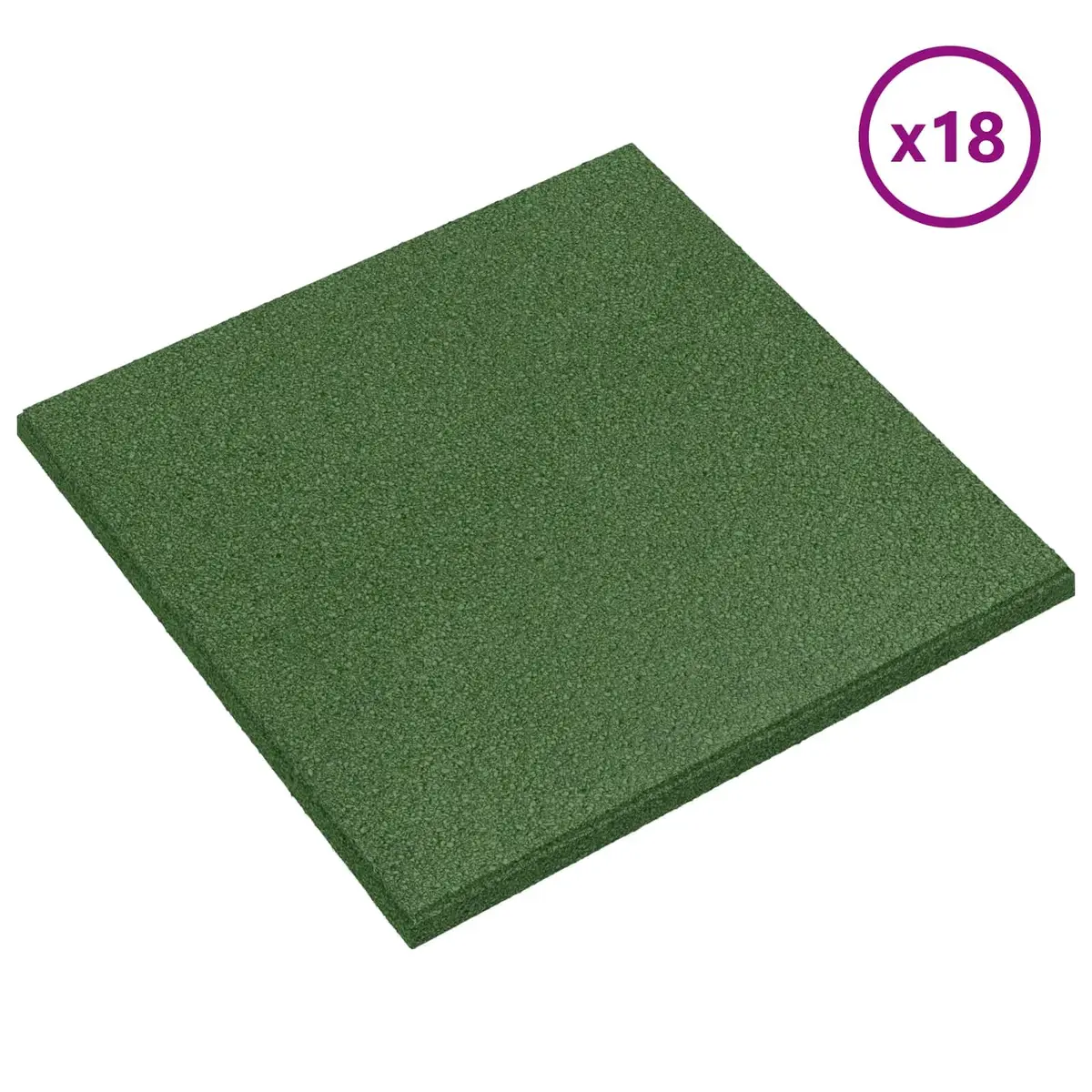 Fall Protection Tiles 18 pcs Green 50 x 50 cm Outdoor Flooring Safety Mats