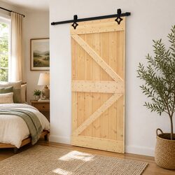 Your Ideal Sliding Door Room Divider 90 x 210 cm Pine Wood