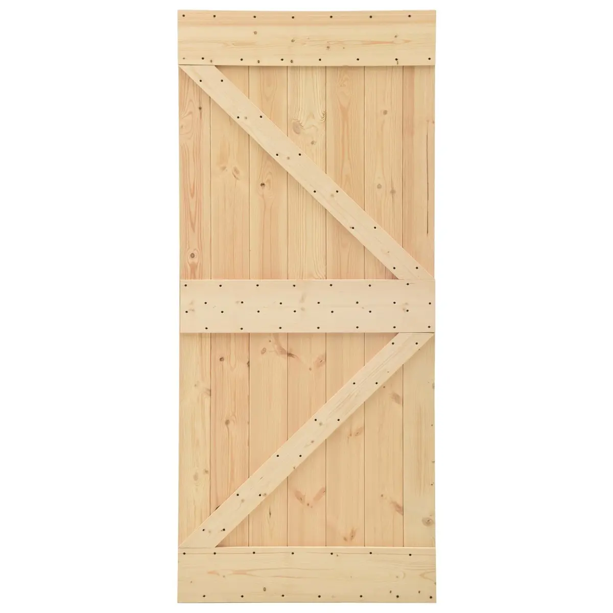 Sliding Door Solid Pine Wood Modern Space-Saving 2 Piece Interior Room Divider
