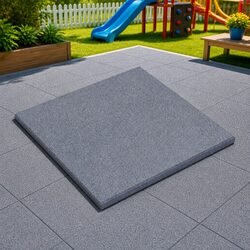 Friendly Fall Protection Tiles 18 pcs Grey for Your Garden