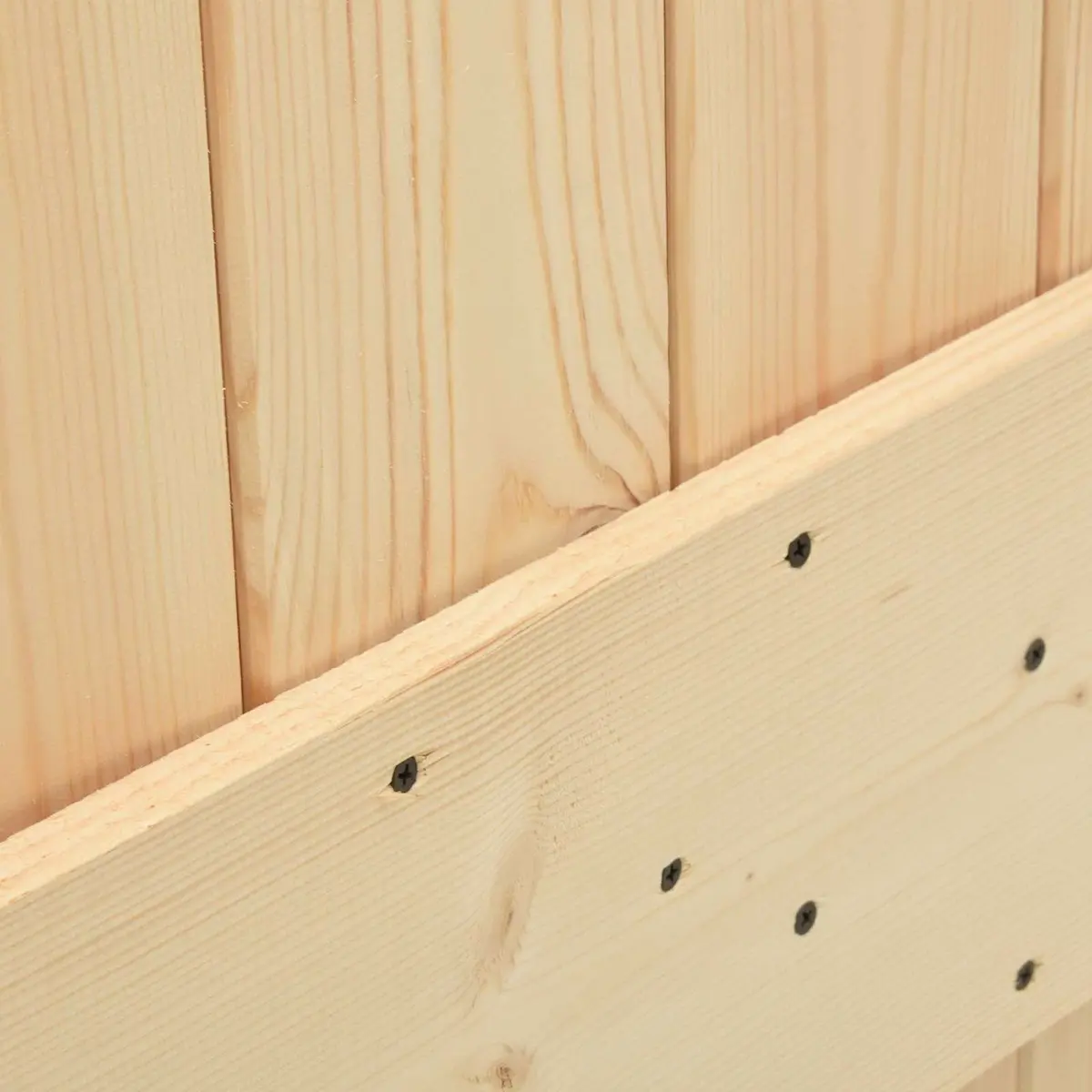 Sliding Door Natural White Solid Pine Wood Space-Saving Room Divider 70 x 210 cm