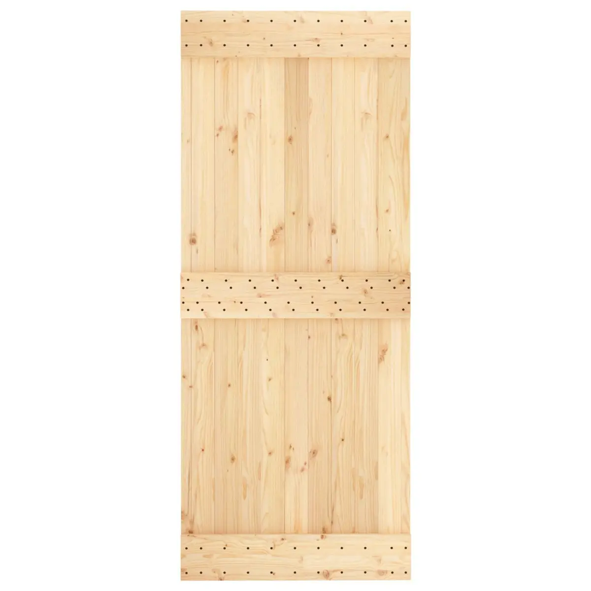 Solid Pine Wood Sliding Door Modern Space-Saving Room Divider 85 x 210 cm