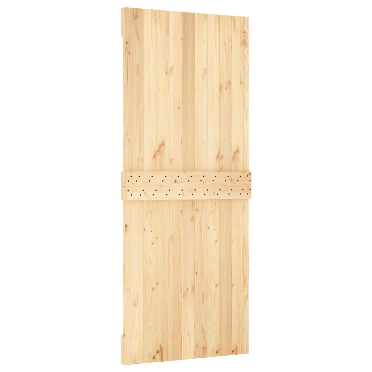 Solid Pine Wood Sliding Door Modern Space-Saving Room Divider 85 x 210 cm